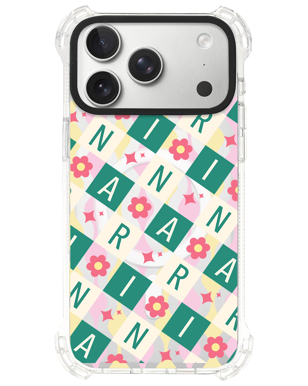iPhone Ultimate Model-S⁴ - CUSTOM MONOGRAM 3.0 Flower Grid 4.0