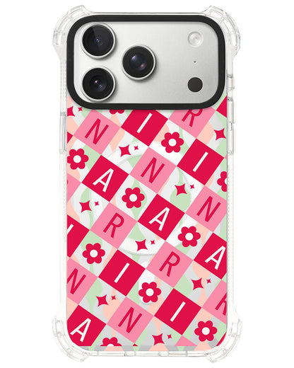 iPhone Ultimate Model-S⁴ - CUSTOM MONOGRAM 3.0 Flower Grid 1.0