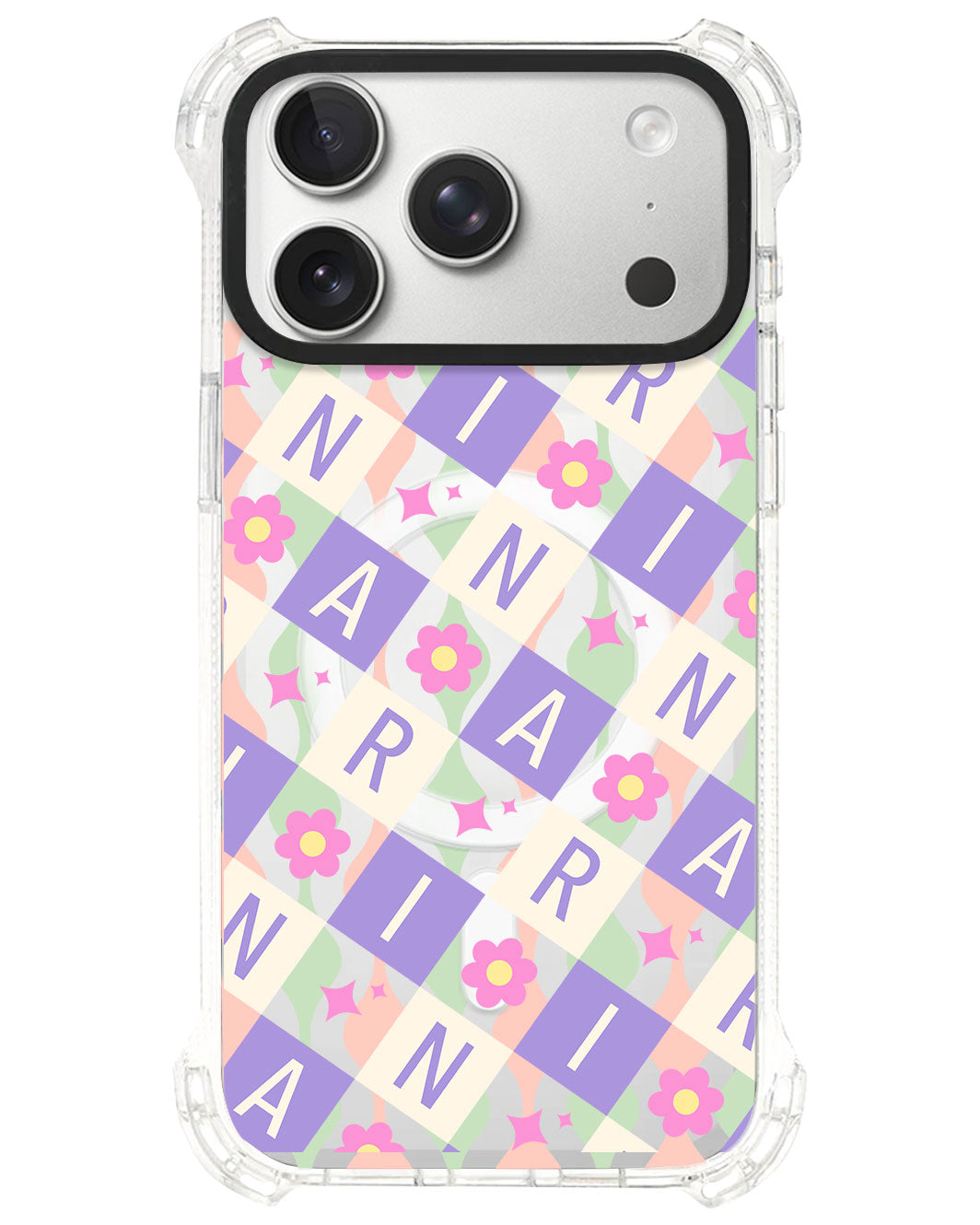 iPhone Ultimate Model-S⁴ - CUSTOM MONOGRAM 3.0 Flower Grid 3.0