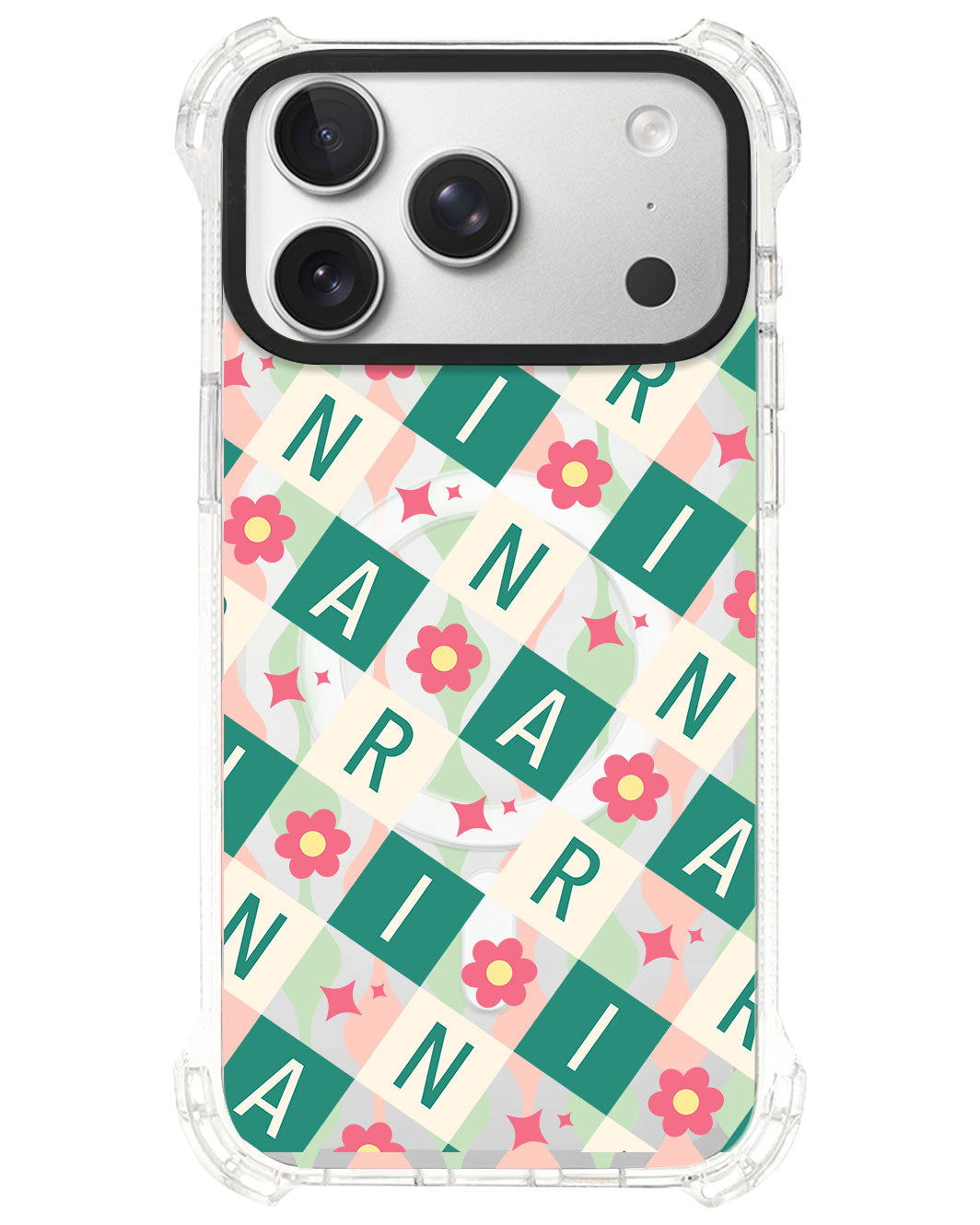 iPhone Ultimate Model-S⁴ - CUSTOM MONOGRAM 3.0 Flower Grid 4.0