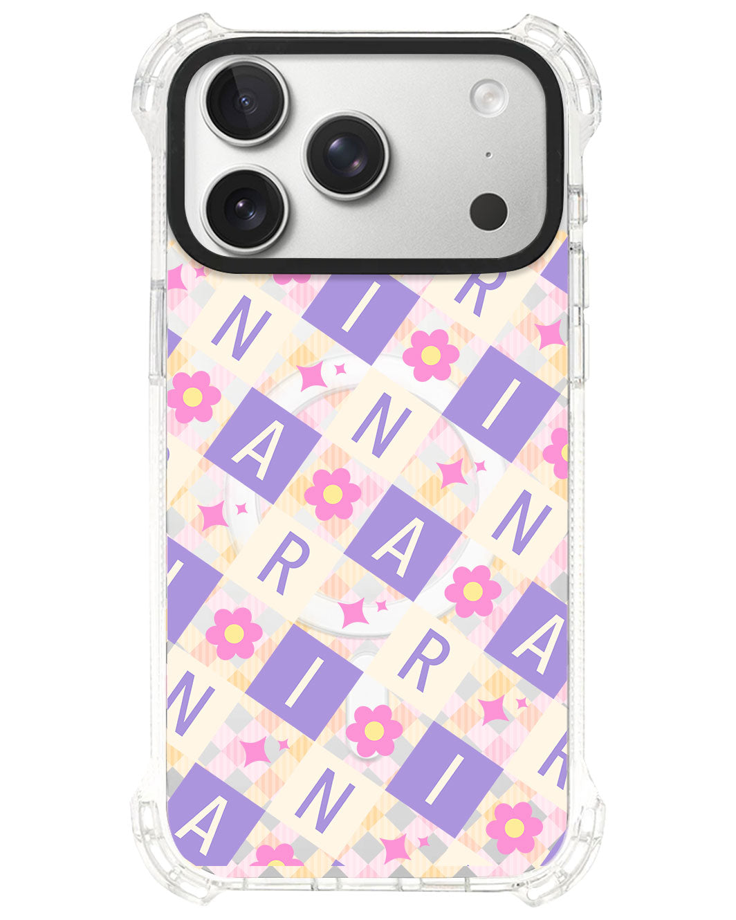 iPhone Ultimate Model-S⁴ - CUSTOM MONOGRAM 3.0 Flower Grid 3.0