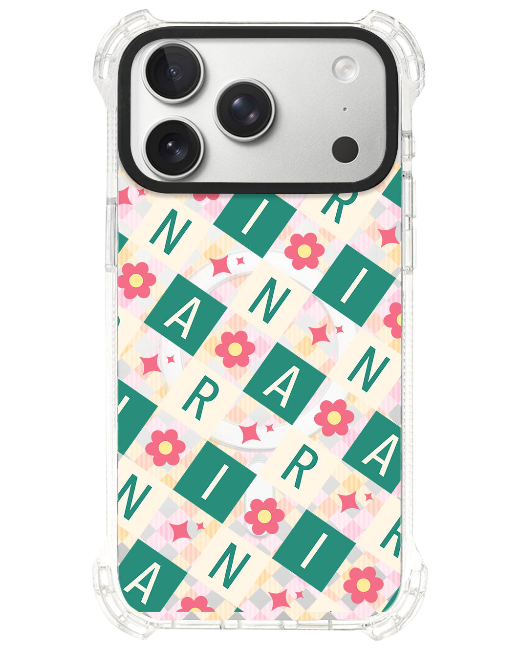 iPhone Ultimate Model-S⁴ - CUSTOM MONOGRAM 3.0 Flower Grid 4.0
