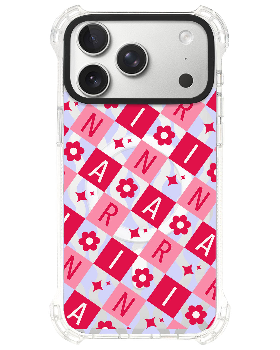 iPhone Ultimate Model-S⁴ - CUSTOM MONOGRAM 3.0 Flower Grid 1.0