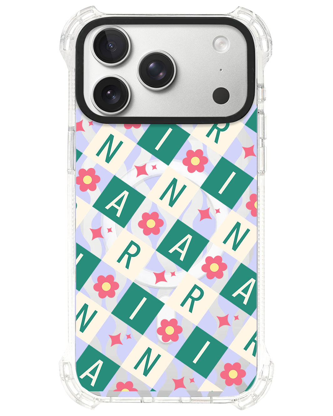 iPhone Ultimate Model-S⁴ - CUSTOM MONOGRAM 3.0 Flower Grid 4.0