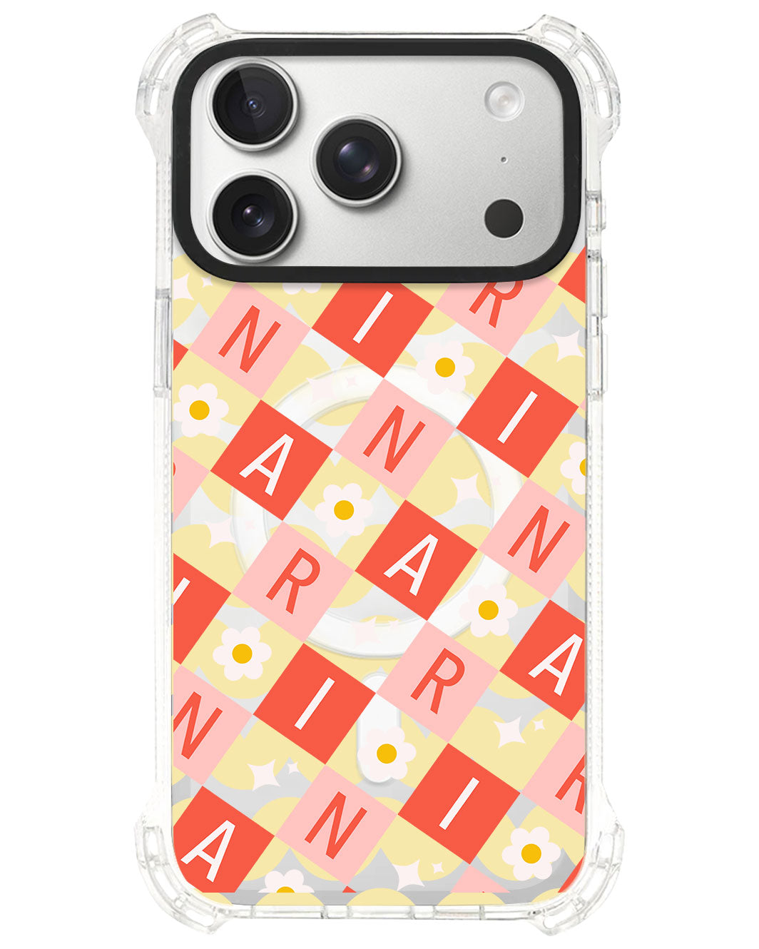 iPhone Ultimate Model-S⁴ - CUSTOM MONOGRAM 3.0 Flower Grid 2.0