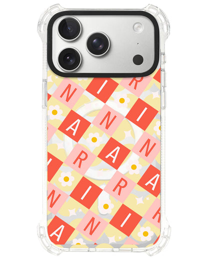 iPhone Ultimate Model-S⁴ - CUSTOM MONOGRAM 3.0 Flower Grid 2.0