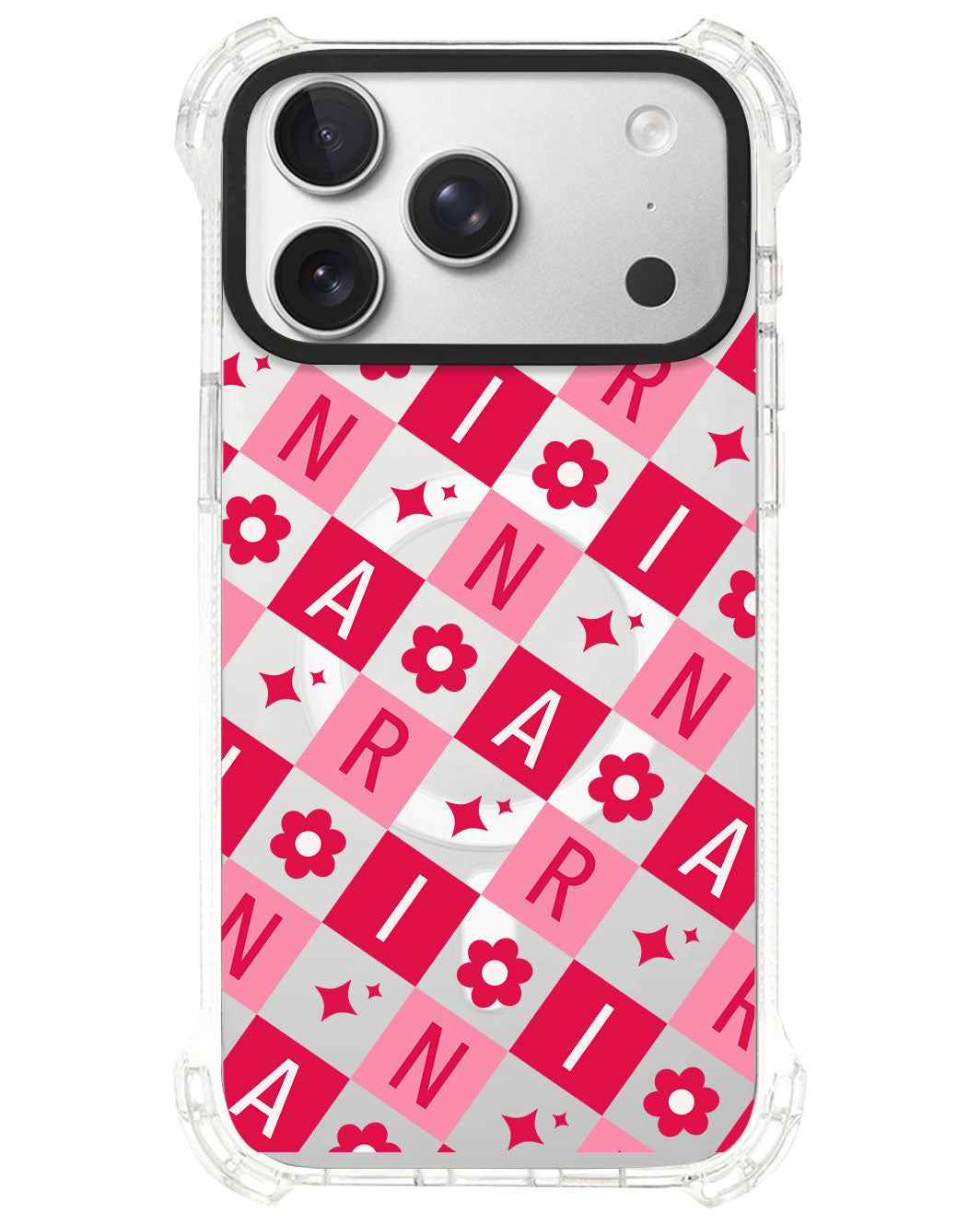 iPhone Ultimate Model-S⁴ - CUSTOM MONOGRAM 3.0 Flower Grid 1.0