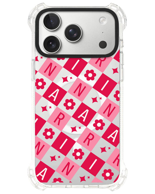 iPhone Ultimate Model-S⁴ - CUSTOM MONOGRAM 3.0 Flower Grid 1.0