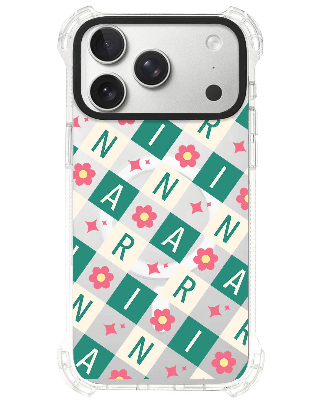 iPhone Ultimate Model-S⁴ - CUSTOM MONOGRAM 3.0 Flower Grid 4.0
