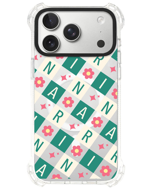 iPhone Ultimate Model-S⁴ - CUSTOM MONOGRAM 3.0 Flower Grid 4.0