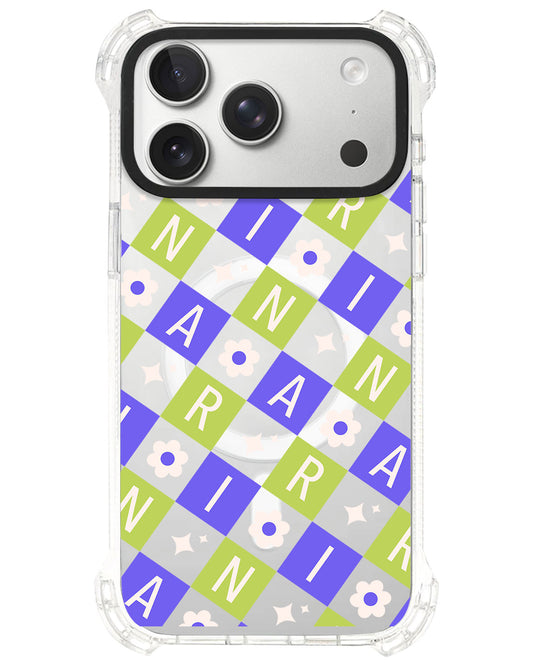 iPhone Ultimate Model-S⁴ - CUSTOM MONOGRAM 3.0 Flower Grid 5.0
