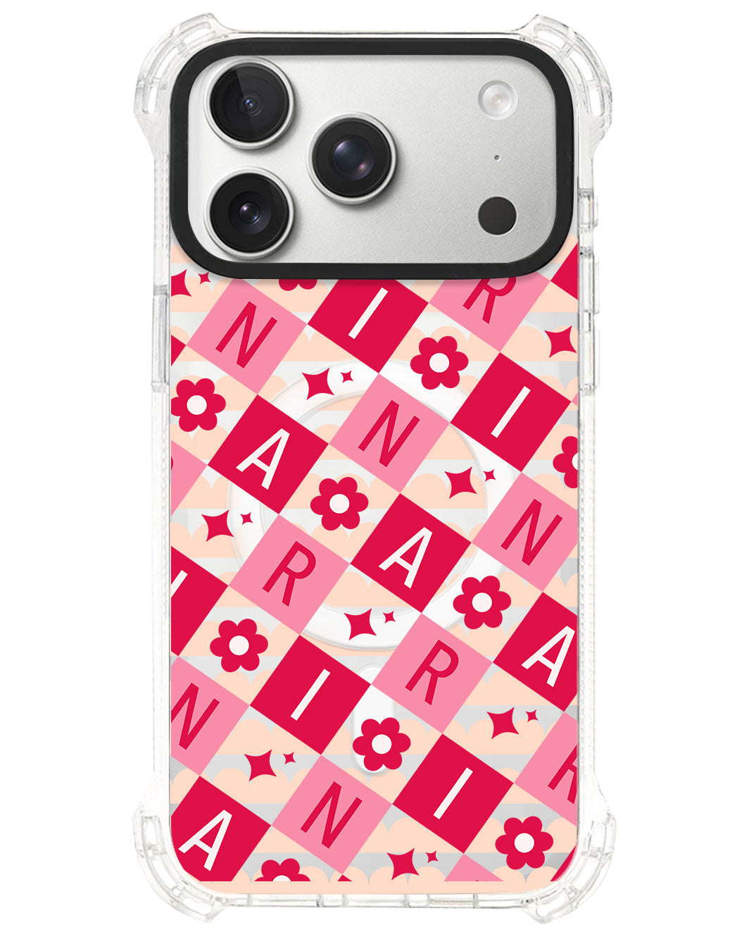 iPhone Ultimate Model-S⁴ - CUSTOM MONOGRAM 3.0 Flower Grid 1.0