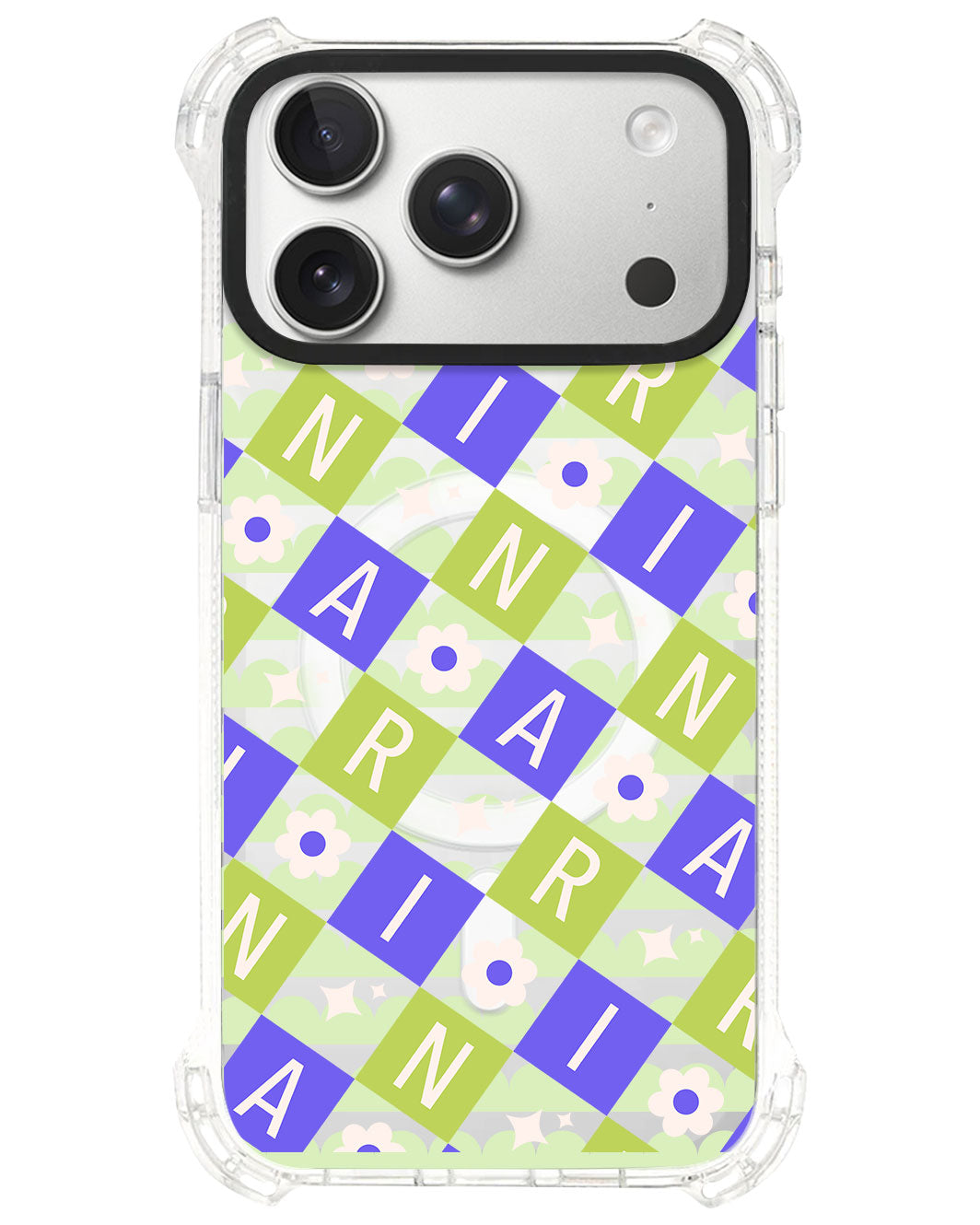 iPhone Ultimate Model-S⁴ - CUSTOM MONOGRAM 3.0 Flower Grid 5.0