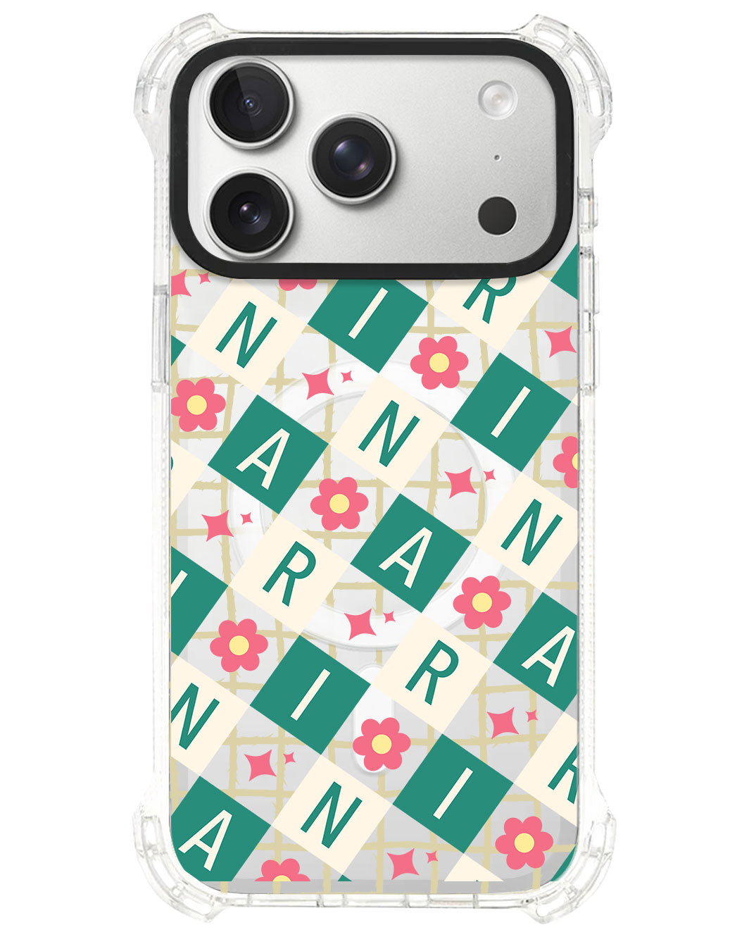 iPhone Ultimate Model-S⁴ - CUSTOM MONOGRAM 3.0 Flower Grid 4.0