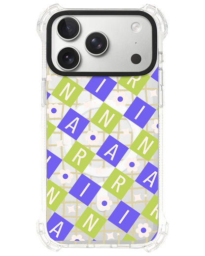 iPhone Ultimate Model-S⁴ - CUSTOM MONOGRAM 3.0 Flower Grid 5.0