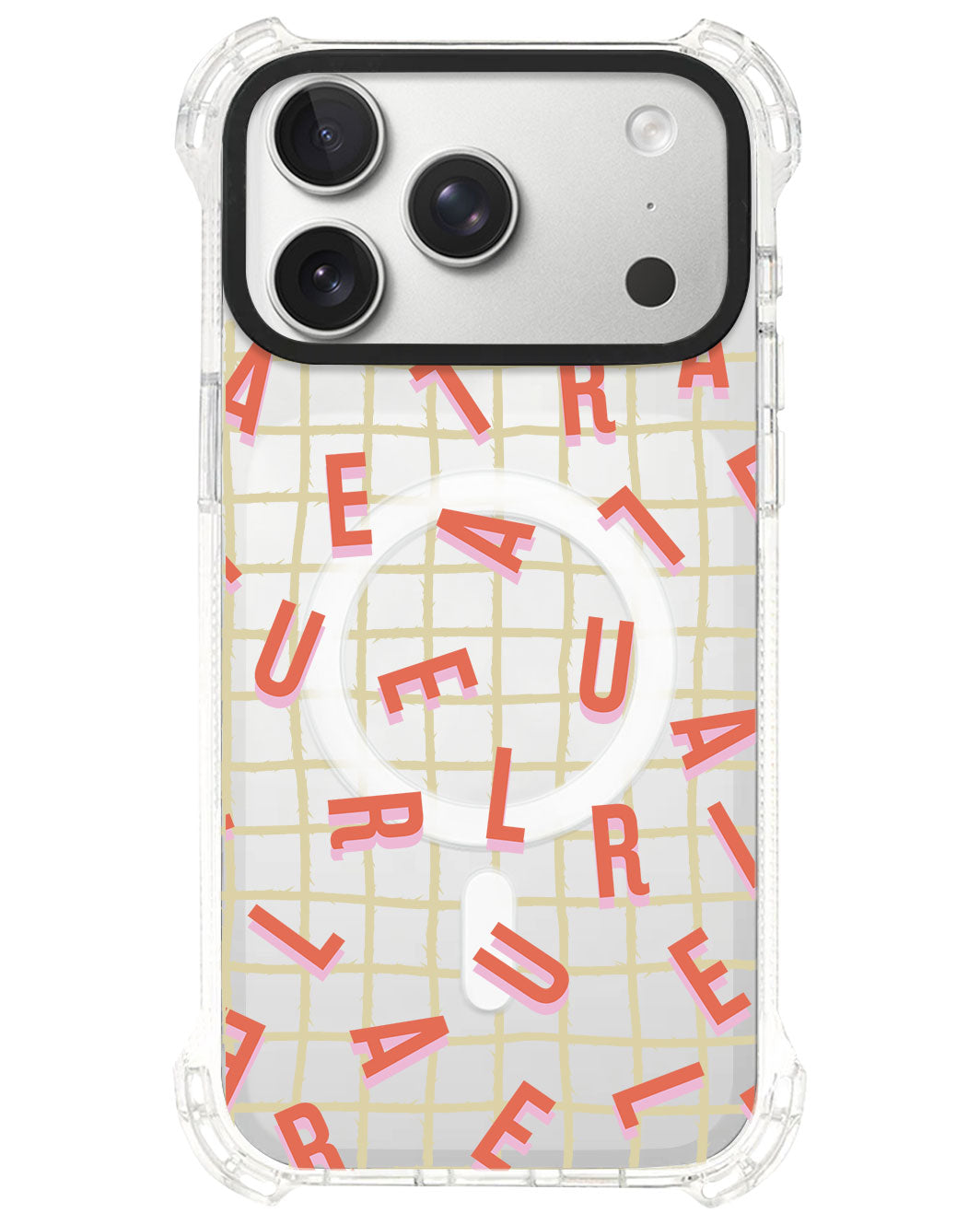 iPhone Ultimate Model-S⁴ - CUSTOM MONOGRAM 1.0 Coral