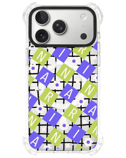 iPhone Ultimate Model-S⁴ - CUSTOM MONOGRAM 3.0 Flower Grid 5.0