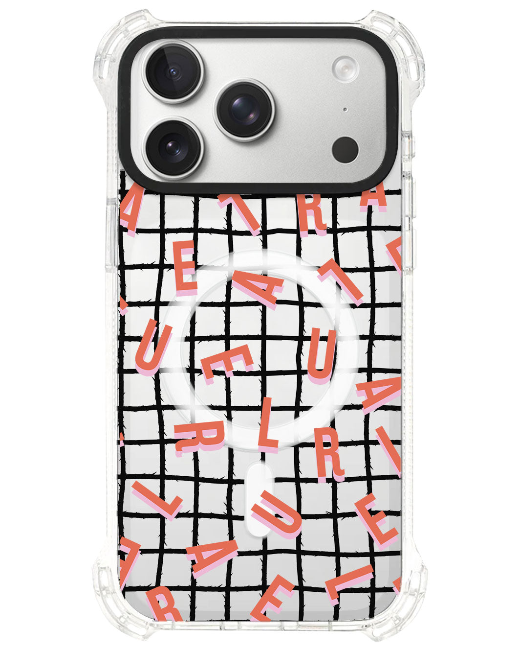iPhone Ultimate Model-S⁴ - CUSTOM MONOGRAM 1.0 Coral