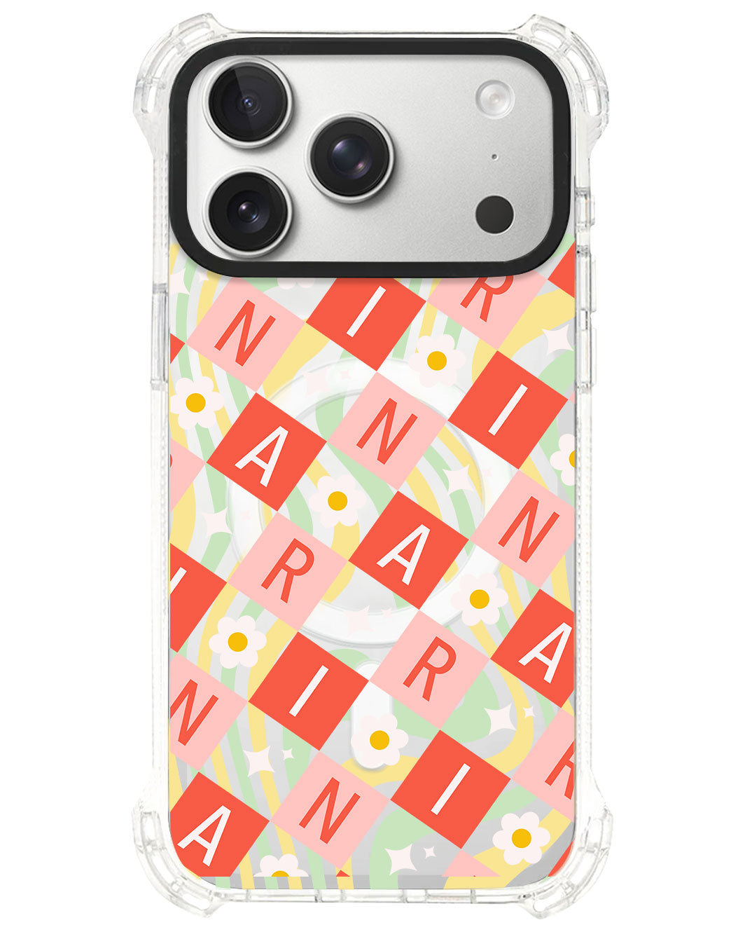 iPhone Ultimate Model-S⁴ - CUSTOM MONOGRAM 3.0 Flower Grid 2.0
