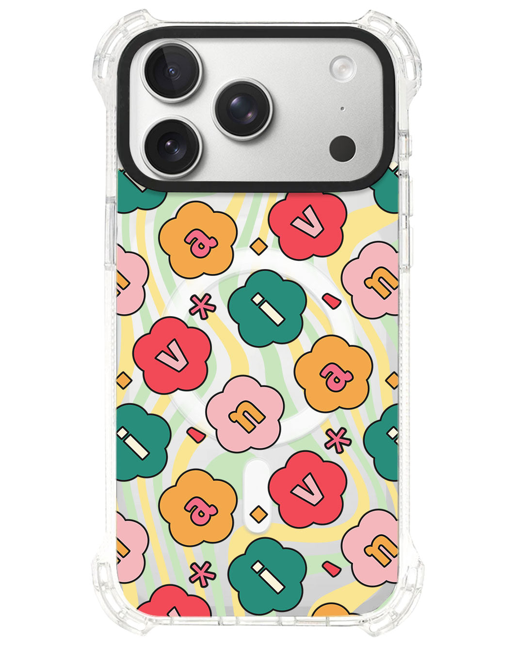 iPhone Ultimate Model-S⁴ - CUSTOM MONOGRAM 3.0 Flower Petals 3.0