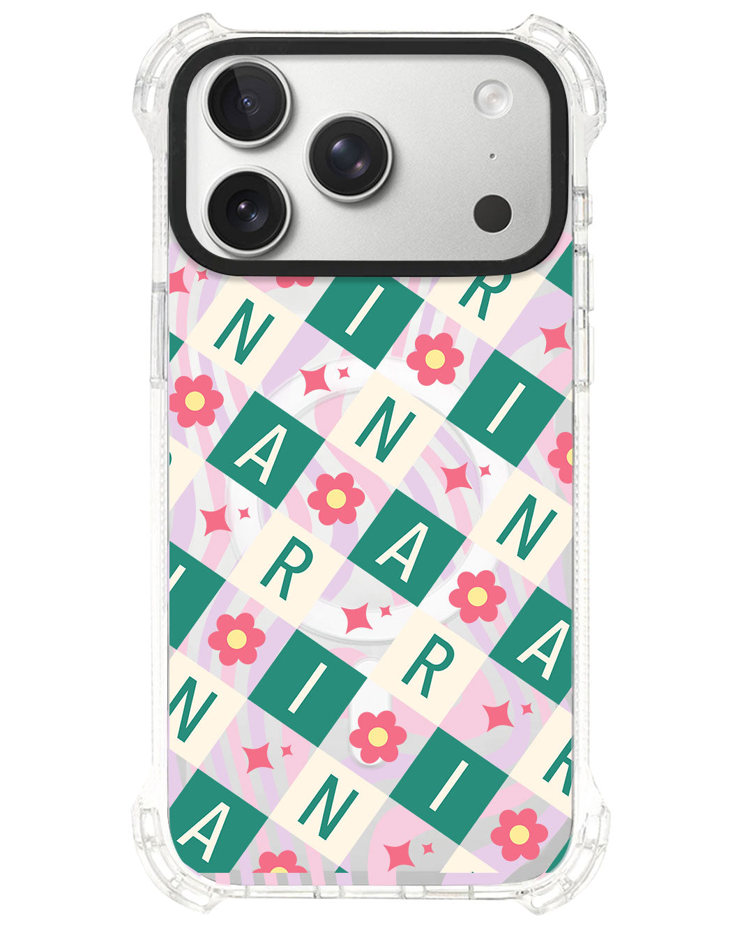 iPhone Ultimate Model-S⁴ - CUSTOM MONOGRAM 3.0 Flower Grid 4.0