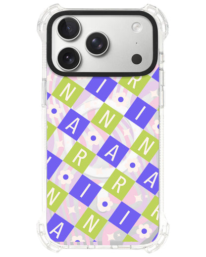 iPhone Ultimate Model-S⁴ - CUSTOM MONOGRAM 3.0 Flower Grid 5.0