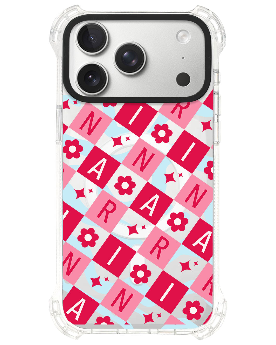 iPhone Ultimate Model-S⁴ - CUSTOM MONOGRAM 3.0 Flower Grid 1.0