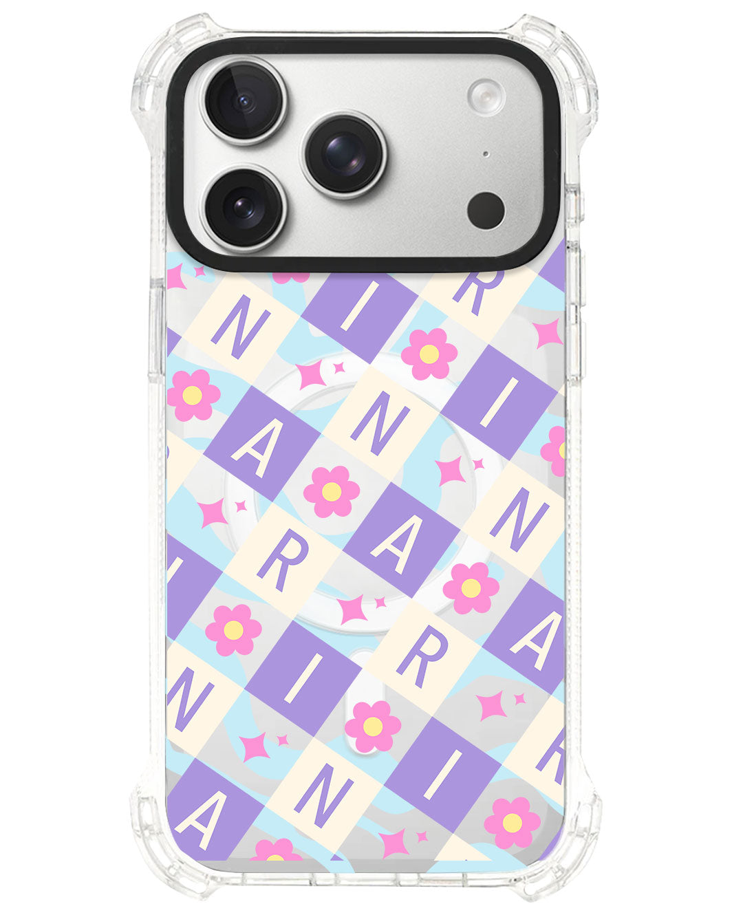 iPhone Ultimate Model-S⁴ - CUSTOM MONOGRAM 3.0 Flower Grid 3.0