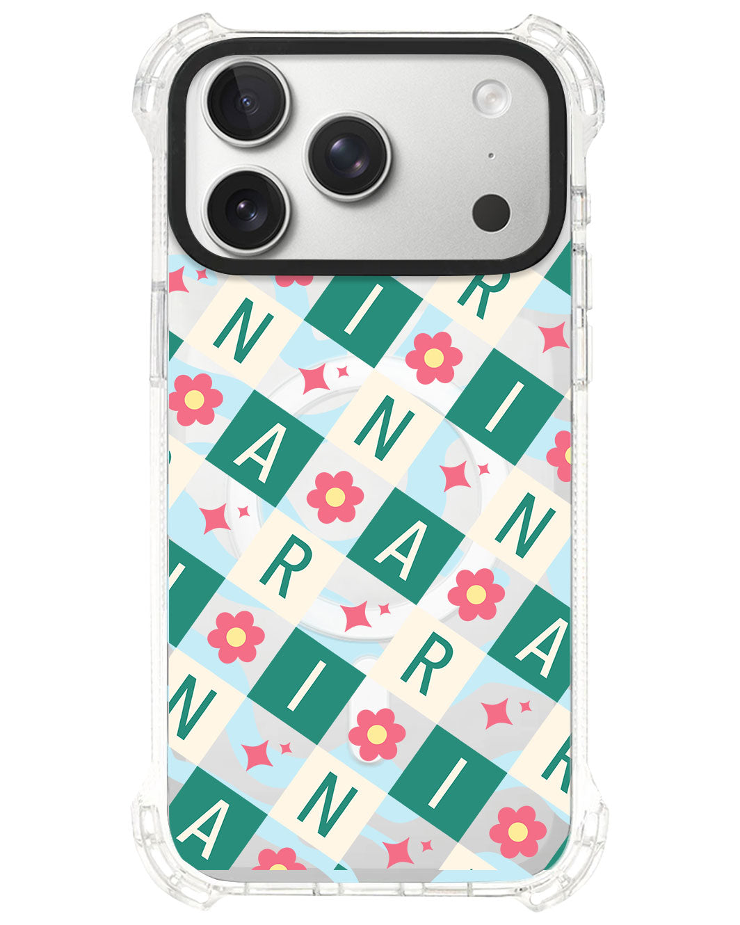iPhone Ultimate Model-S⁴ - CUSTOM MONOGRAM 3.0 Flower Grid 4.0