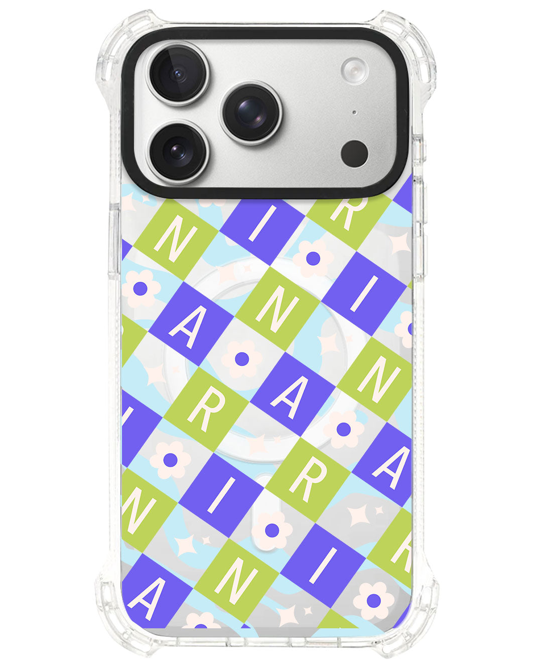 iPhone Ultimate Model-S⁴ - CUSTOM MONOGRAM 3.0 Flower Grid 5.0