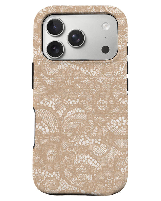 iPhone Rearguard Defender - Cream Lace