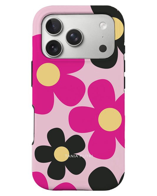 iPhone Rearguard Defender - Daisy Hot Pink