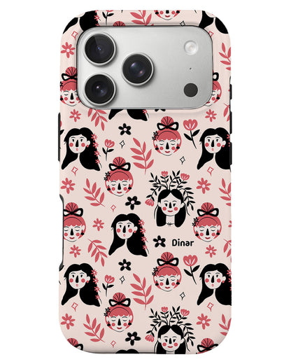 iPhone Rearguard Defender - Flowery Faces
