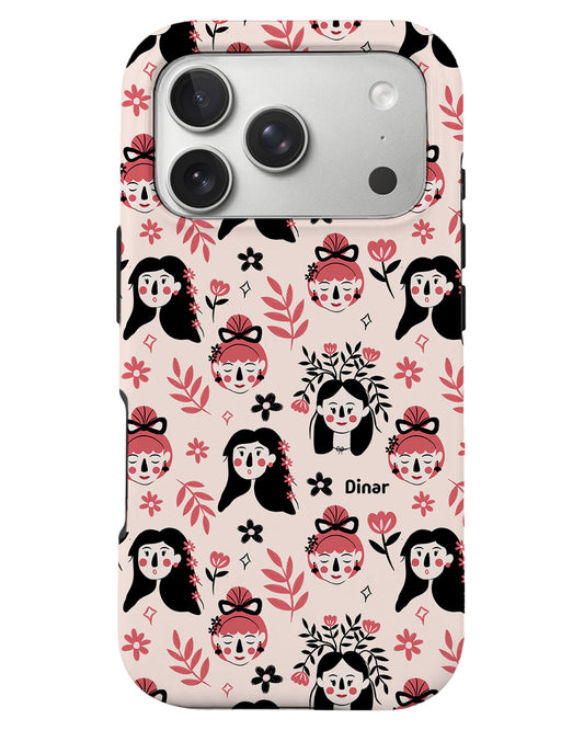 iPhone Rearguard Defender - Flowery Faces