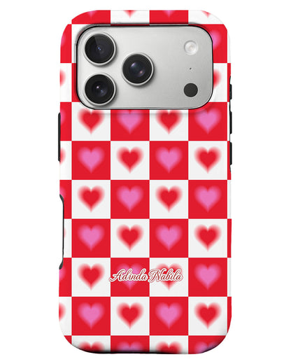 iPhone Rearguard Defender - Love Checkered