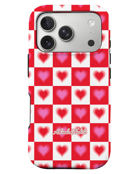 iPhone Rearguard Defender - Love Checkered