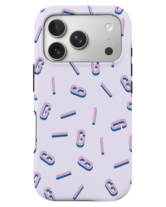 iPhone Rearguard Defender - CUSTOM MONOGRAM 1.0 Cotton Candy
