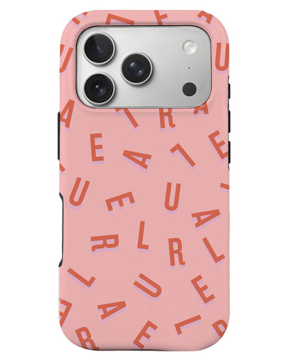 iPhone Rearguard Defender - CUSTOM MONOGRAM 1.0 Coral