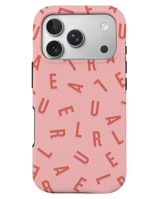 iPhone Rearguard Defender - CUSTOM MONOGRAM 1.0 Coral