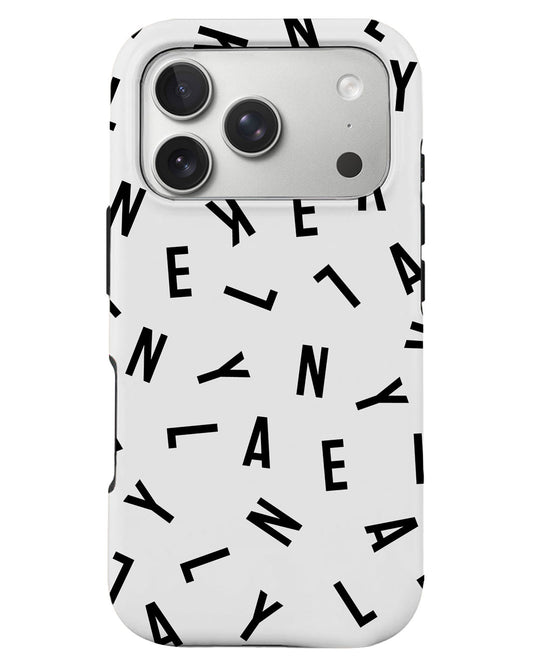 iPhone Rearguard Defender - CUSTOM MONOGRAM 1.0 Noir