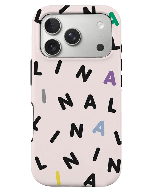 iPhone Rearguard Defender - CUSTOM MONOGRAM 2.0 Black