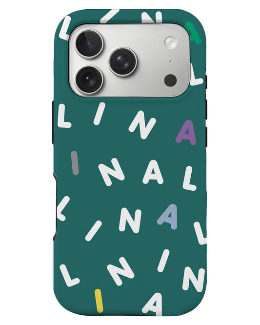 iPhone Rearguard Defender - CUSTOM MONOGRAM 2.0 White