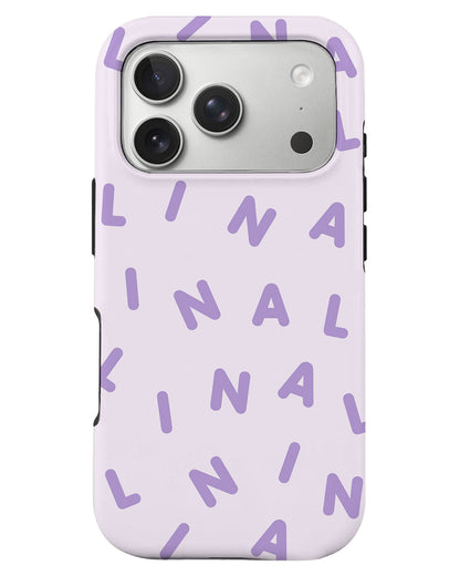 iPhone Rearguard Defender - CUSTOM MONOGRAM  2.0 Lilac
