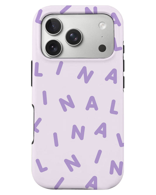 iPhone Rearguard Defender - CUSTOM MONOGRAM  2.0 Lilac