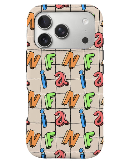 iPhone Rearguard Defender - Playful Monogram