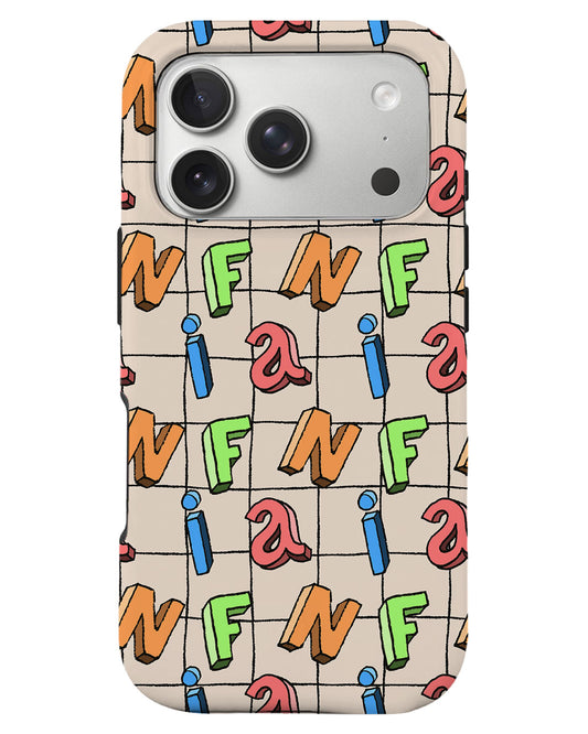 iPhone Rearguard Defender - Playful Monogram
