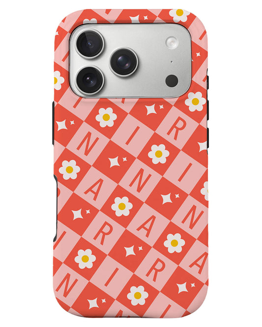 iPhone Rearguard Defender - Flower Grid Monogram 2.0