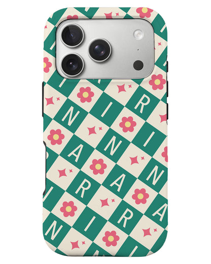 iPhone Rearguard Defender - Flower Grid Monogram 4.0