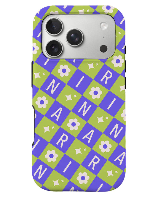 iPhone Rearguard Defender - Flower Grid Monogram 5.0