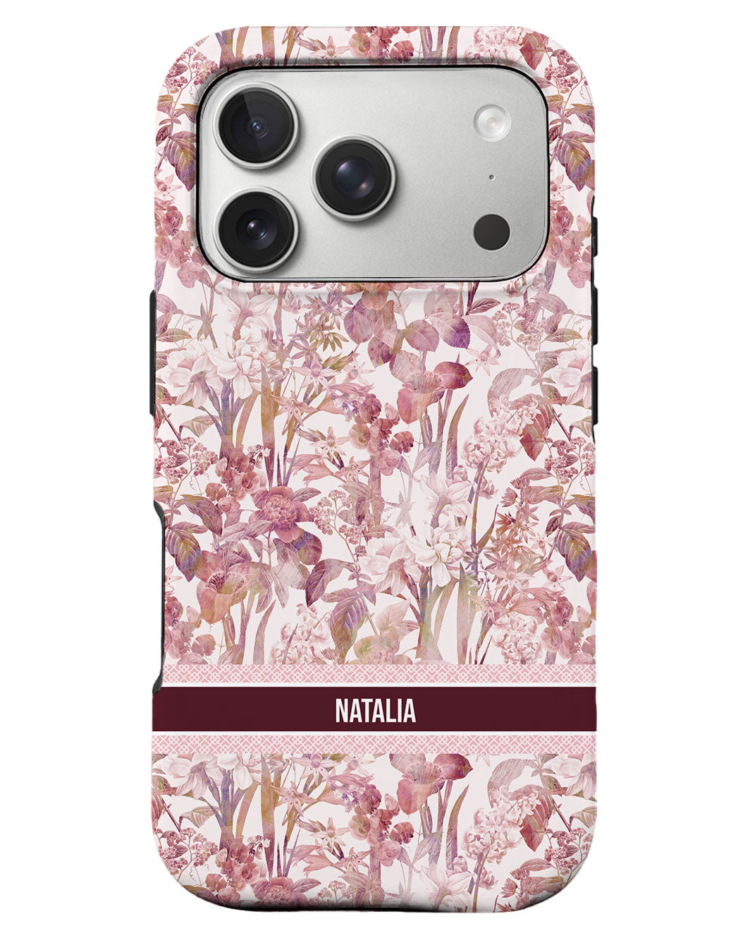 iPhone Rearguard Defender -Toile Du Juoy Jardin Burgundy Edition